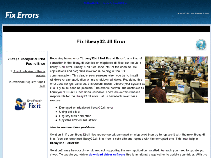 www.libeay32dllerrorfix.com