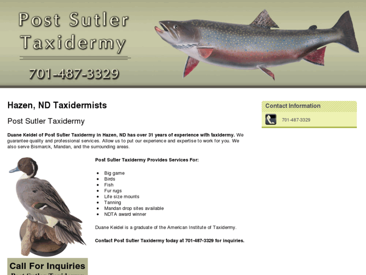 www.postsutlertaxidermy.com