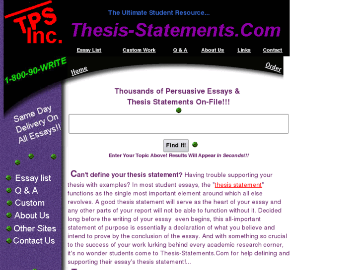 www.thesis-statement.com