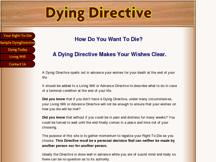 www.dyingdirective.com