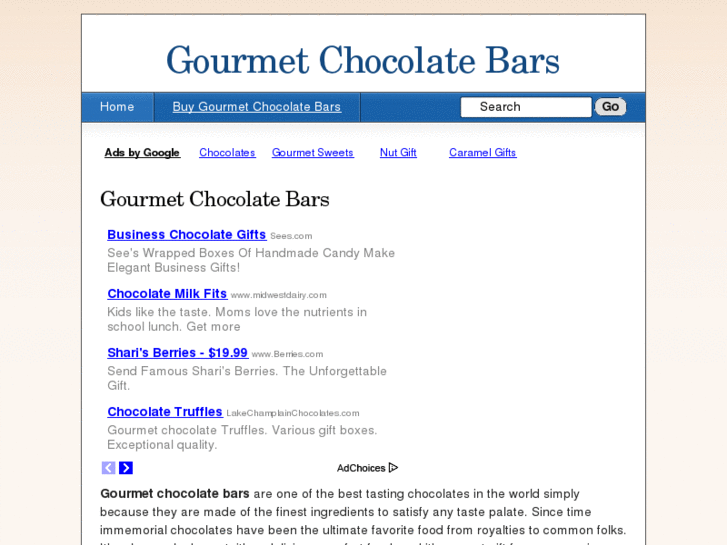 www.gourmetchocolatebars.net