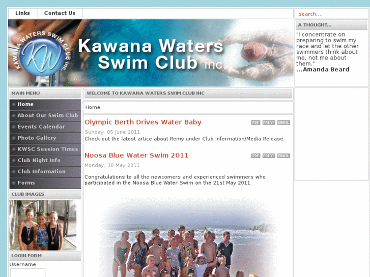 www.kawanawatersswimclub.com