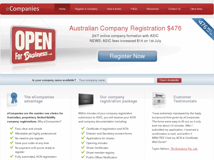 www.ecompanies.com.au