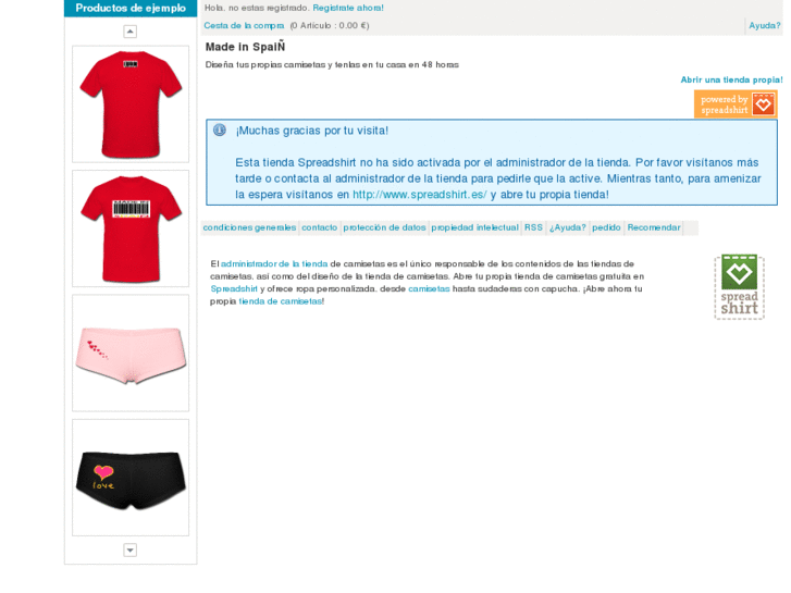 www.tiendadecamisetasonline.es