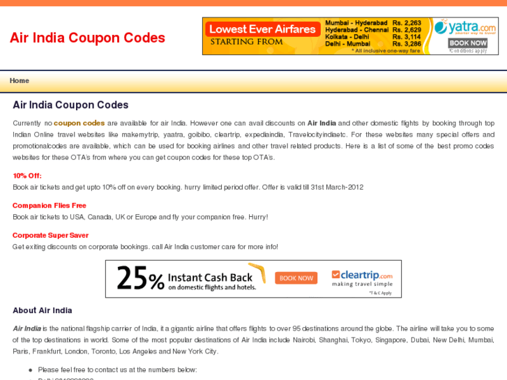 www.airindiacouponcodes.com