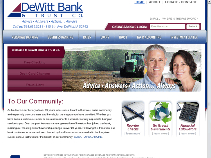 www.dewittbank.com