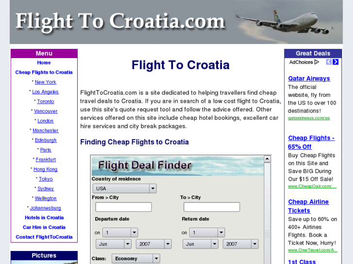 www.flighttocroatia.com