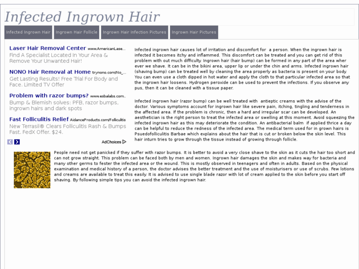 www.infectedingrownhair.com