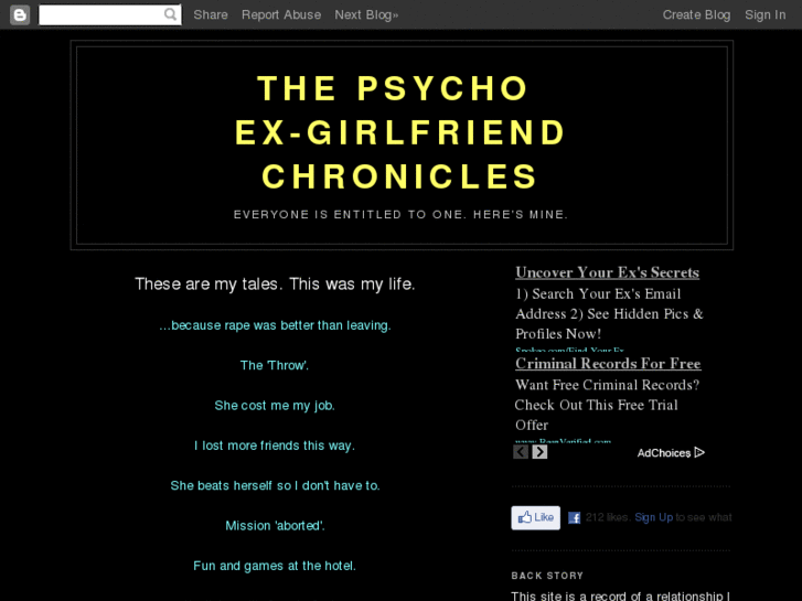 www.psychoexgirlfriend.net