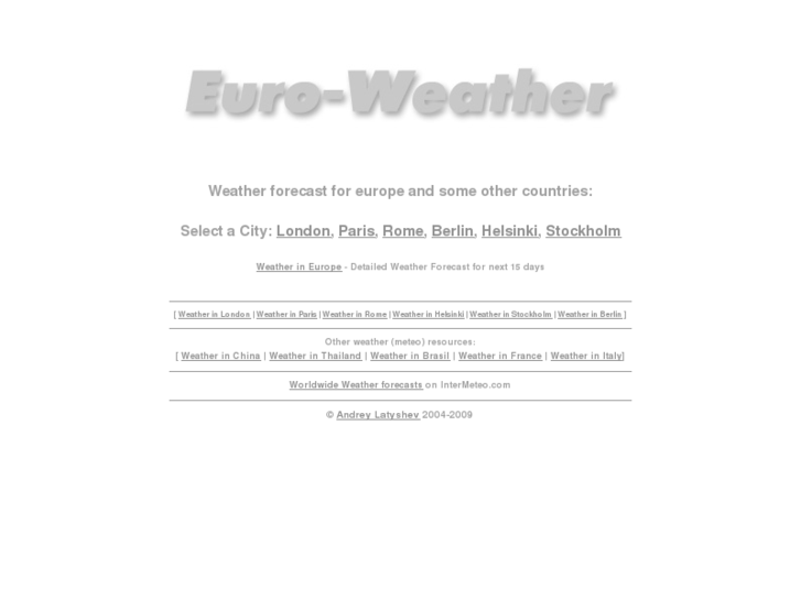 www.euro-weather.info