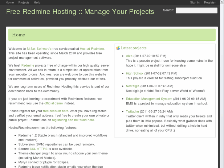 www.hostedredmine.com
