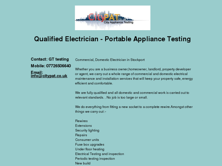 www.stockportpattesting.co.uk