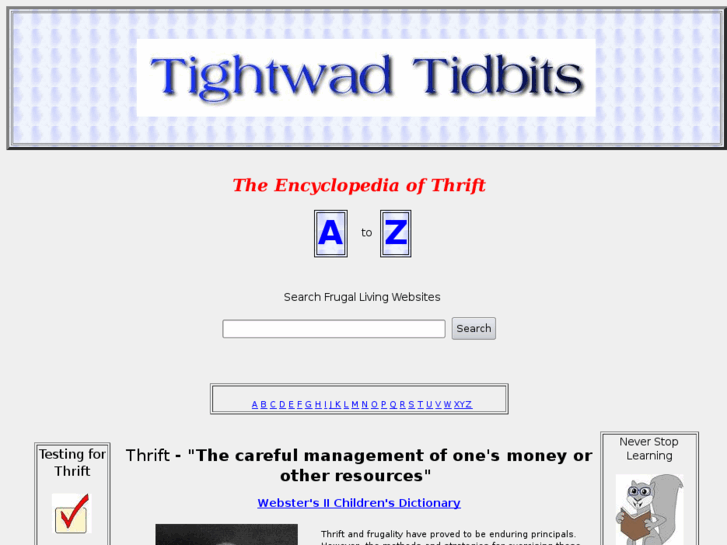 www.tightwadtidbits.com