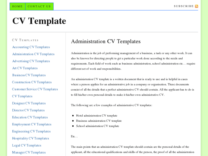 www.cvtemplate.org