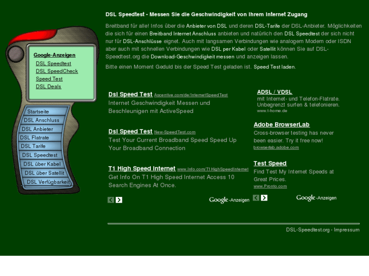 www.dsl-speedtest.org