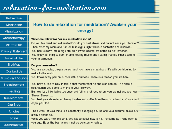 www.relaxation-for-meditation.com