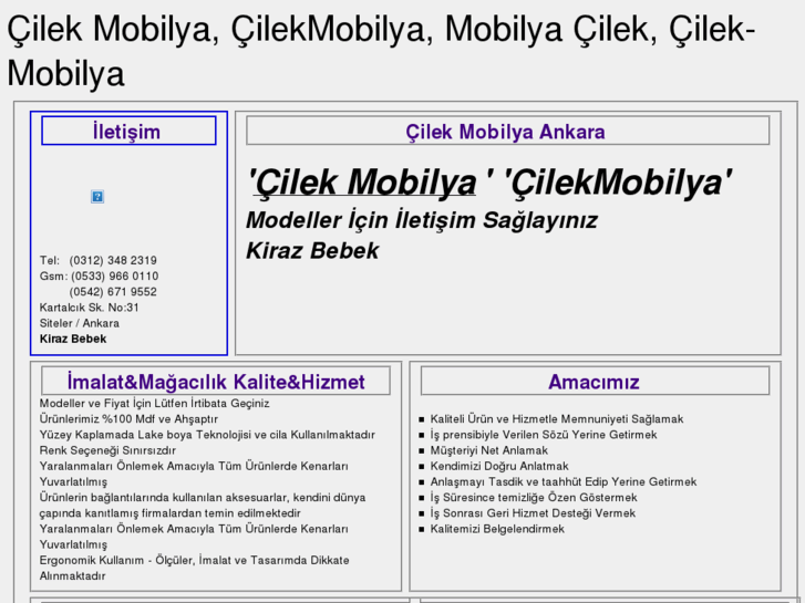 www.cilekmobilya.net