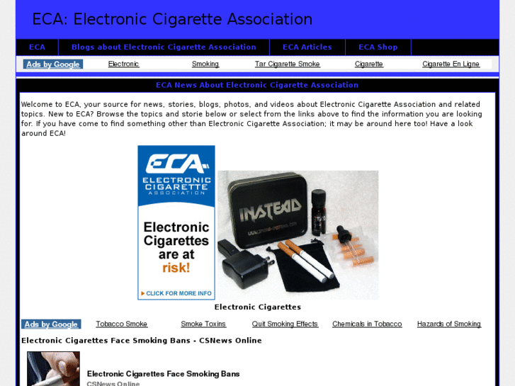 www.electroniccigaretteassociation.org