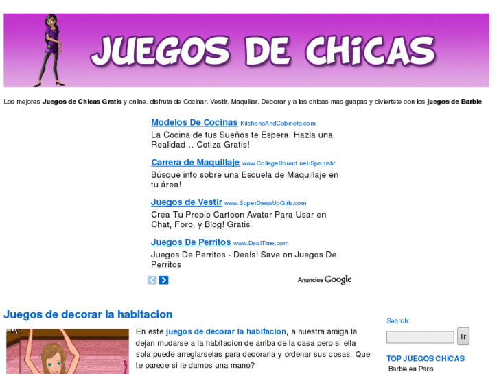 www.juegosdechicasgratis.org