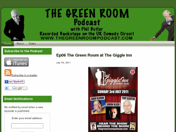 www.thegreenroompodcast.com