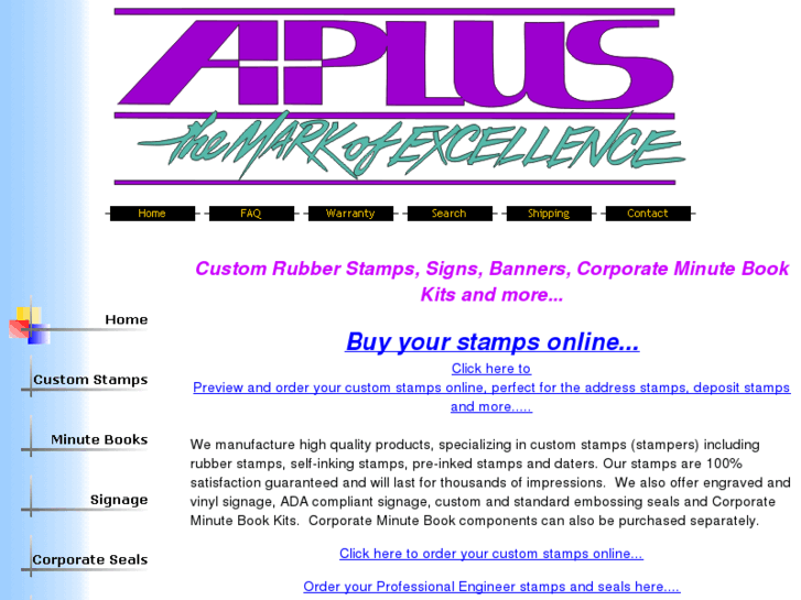 www.aplusrubberstamps.com