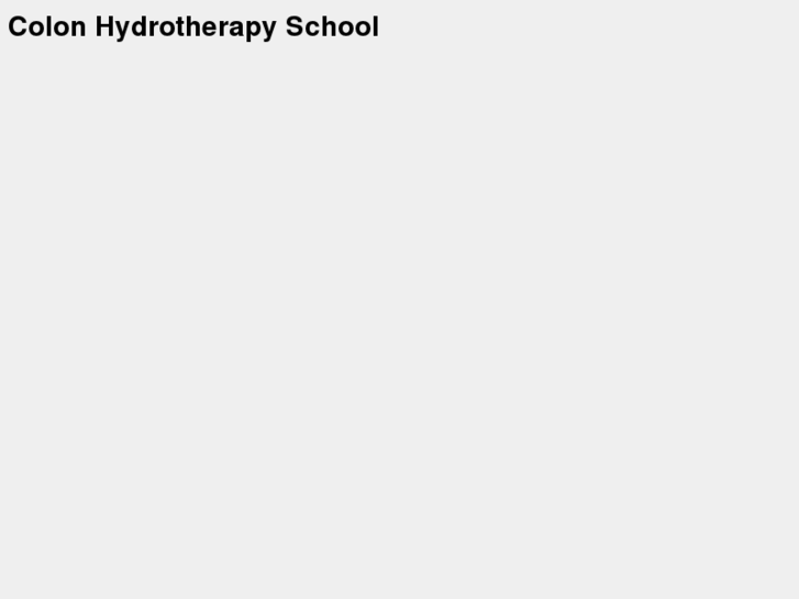 www.colon-hydrotherapy-school.com