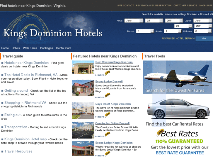 www.kingsdominionhotels.com