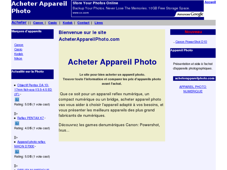 www.acheterappareilphoto.com