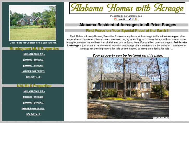 www.alabamahomeswithacreage.com