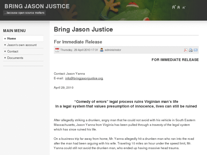 www.bringjasonjustice.org