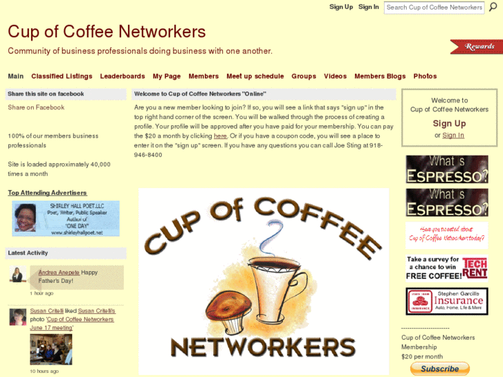 www.cupofcoffeenetworkersonline.com