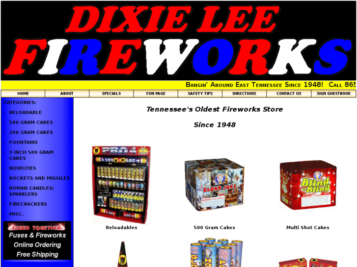 www.dixieleefireworks.com