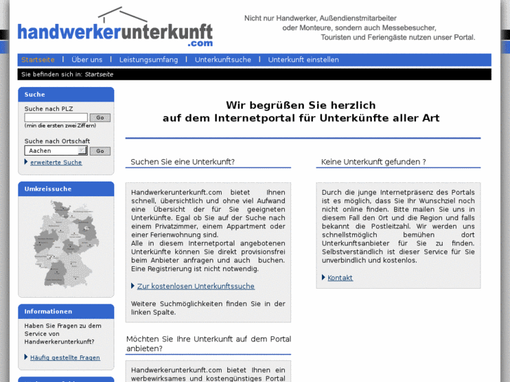 www.handwerkerunterkunft.com