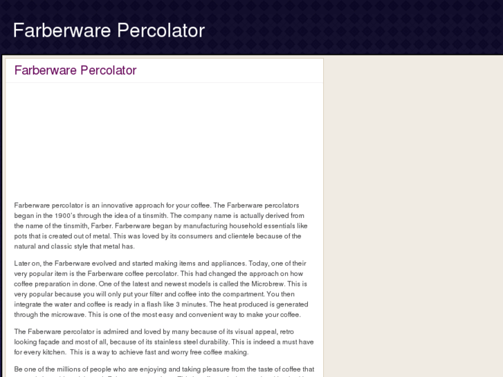 www.farberwarepercolator.net