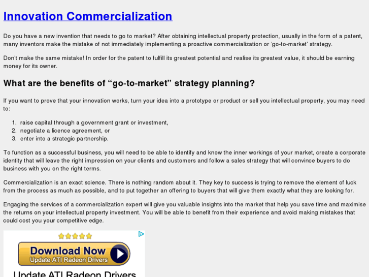 www.innovationcommercialisation.com