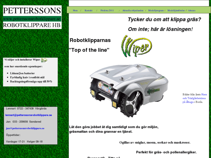 www.petterssonsrobotklippare.se