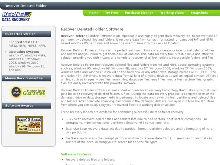 www.recoverdeletedfolder.net