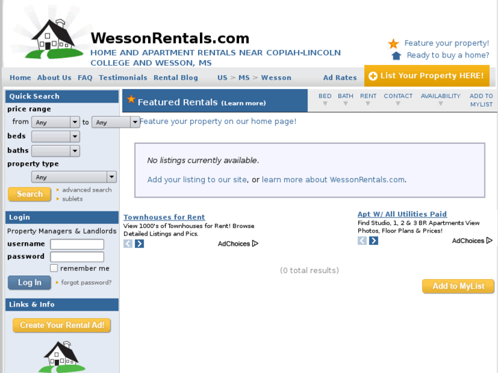 www.wessonrentals.com