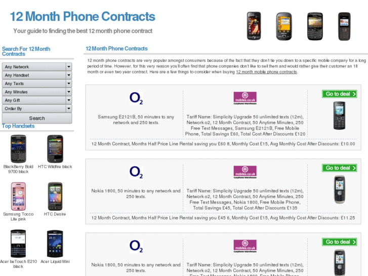 www.12monthphonecontracts.org.uk