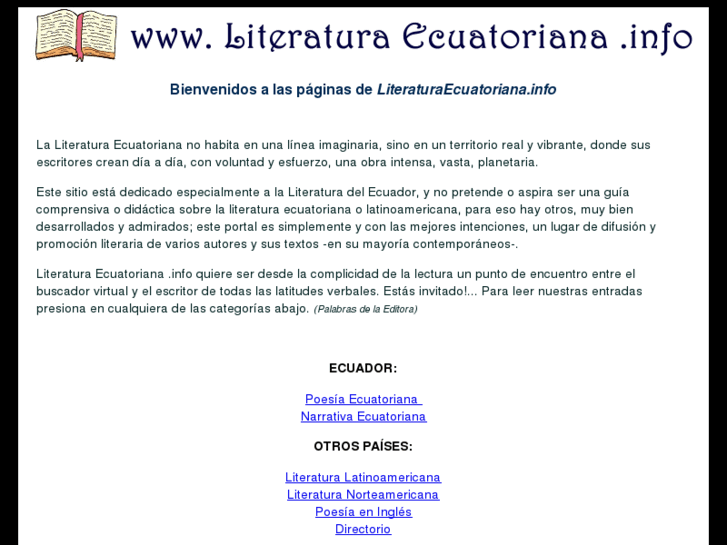 www.literaturaecuatoriana.info