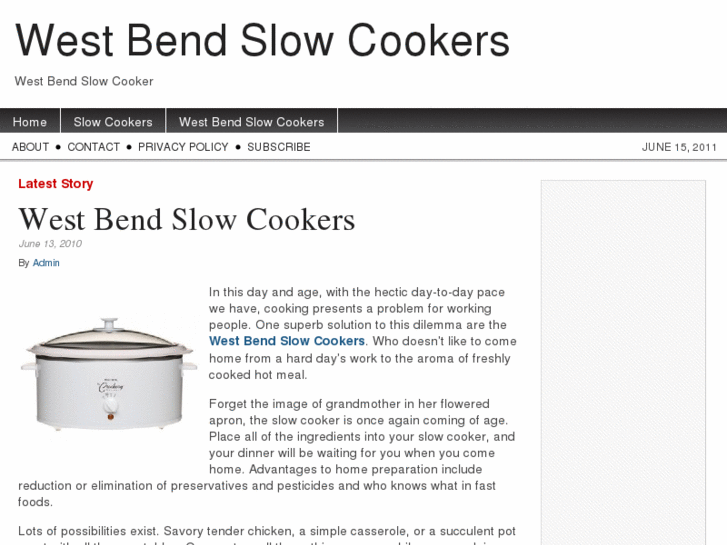 www.westbendslowcookers.net