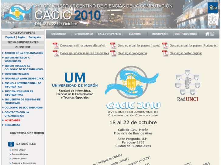 www.cacic2010.edu.ar