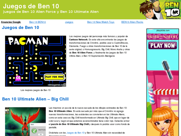 www.juegosdben10.net