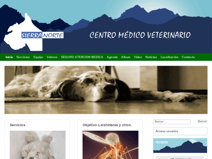 www.veterinariosierranorte.es