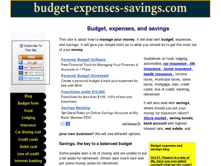 www.budget-expenses-savings.com