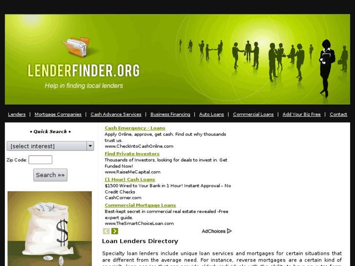 www.lenderfinder.org