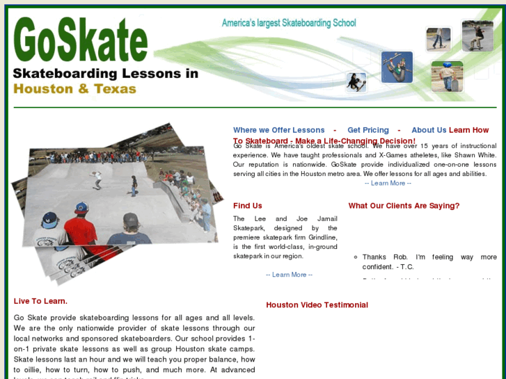 www.houstonskateboardinglessons.info