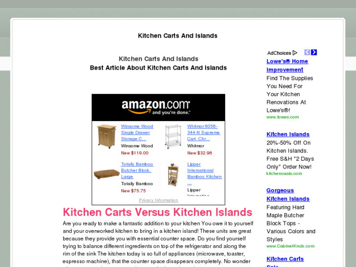 www.kitchencartsandislands.net