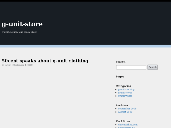 www.g-unit-store.com