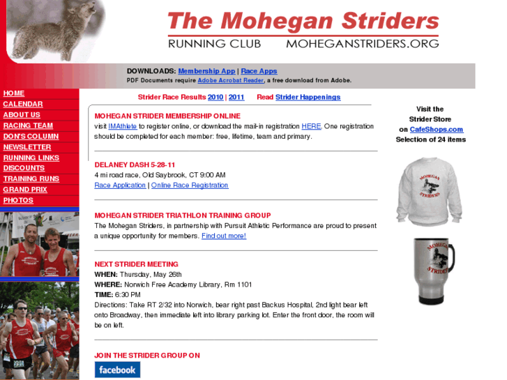 www.moheganstriders.org